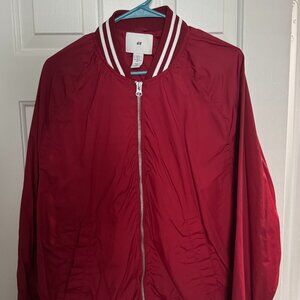H&M Red Lightweight Bomber Jacket L